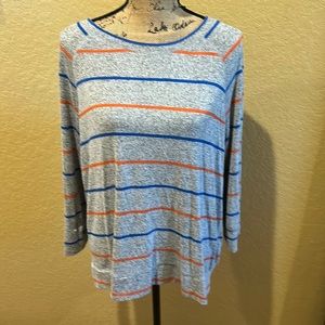 41 Hawthorn long sleeve, striped top, XXL, like new | offer in description